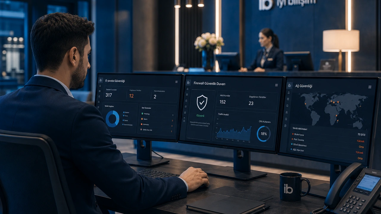 Firewall ve e-posta güvenliği uygulama görseli